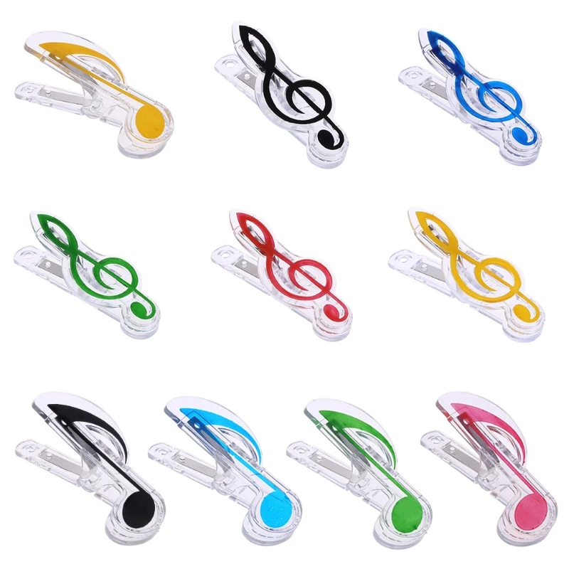 

1PC Musical Book Note Clip Plastic Piano Music Book Page Clip Treble Clef Clip