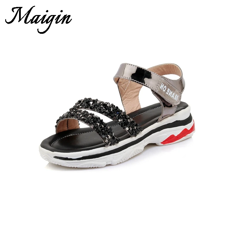 Maigin 2018 Summer Shoes Women Open Toe Platform Sandals Breathable Ladies Sneakers Casual Wedges Shoes Gladiator Sandals Women