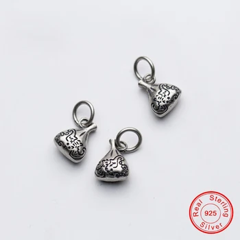 

UQBing Vintage 925 Sterling Silver Money Bag Dangle Charms DIY Fit Women Necklace Bracelet Jewelry Findings