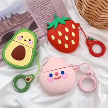 Cartoon fruit case for Airpods case protection Cover Airpods Wireless Bluetooth Headset Colorful Headphone Case Lovely case