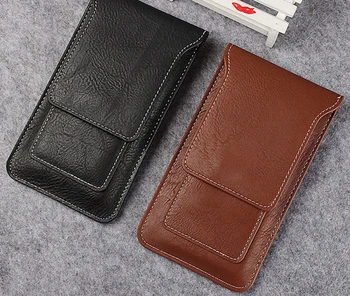 

Hook Loop Leather Belt Clip Mobile Phone Case For Xiaomi Pocophone F1,Mi A2 Lite,For Motorola Moto Z3 Play,ZTE Axon 9 Pro