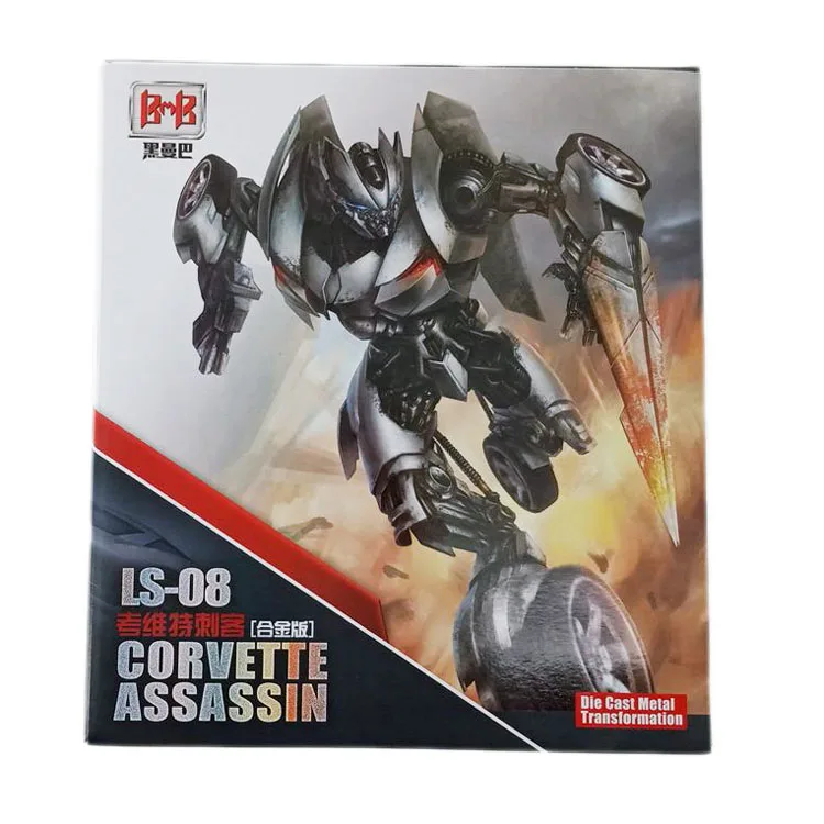 With Retail Box Трансформация Sideswipe G1 LS08 LS-08 BMB режим фильм сплав Voyager фигурка Робот Игрушки - Цвет: With Retail Box