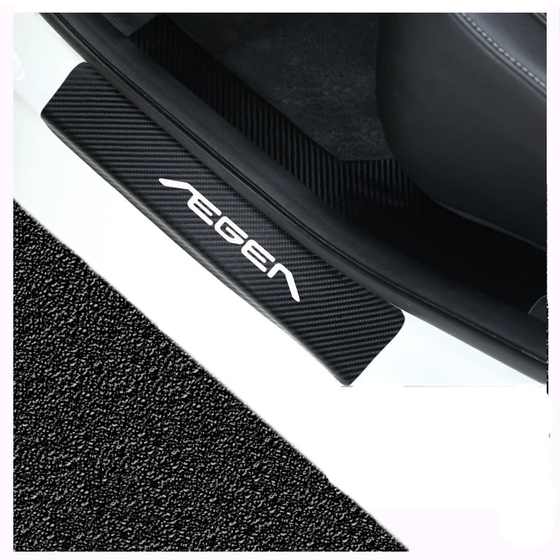 Для Fiat Egea автомобильный порог ступенчатая пластина из углеродного волокна искусственная кожа автомобильный Стайлинг