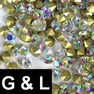 

Ss26-ss40 288pcs Crystal AB Color Pointback Rhinestones Glass Material Stones Used For Jewelry Nail Art Decoration