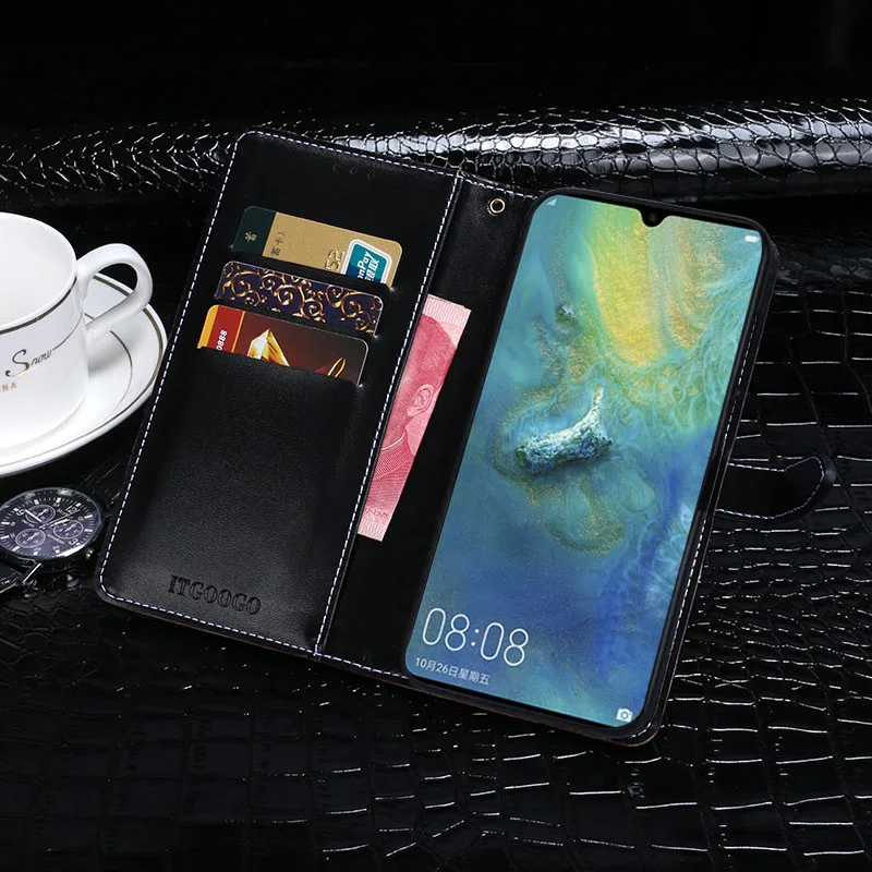 Чехол для Huawei Mate 20 X Роскошный кожаный флип чехол защитный телефона задняя