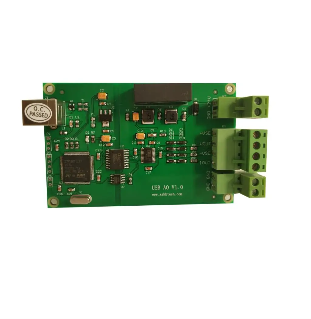 

USB DAQ 1 Channel Analog Outputs 90KHzs 16-bits Board, DA AO 0-10V 4-20mA Programming C LabVIEW MATLAB Windows Linux