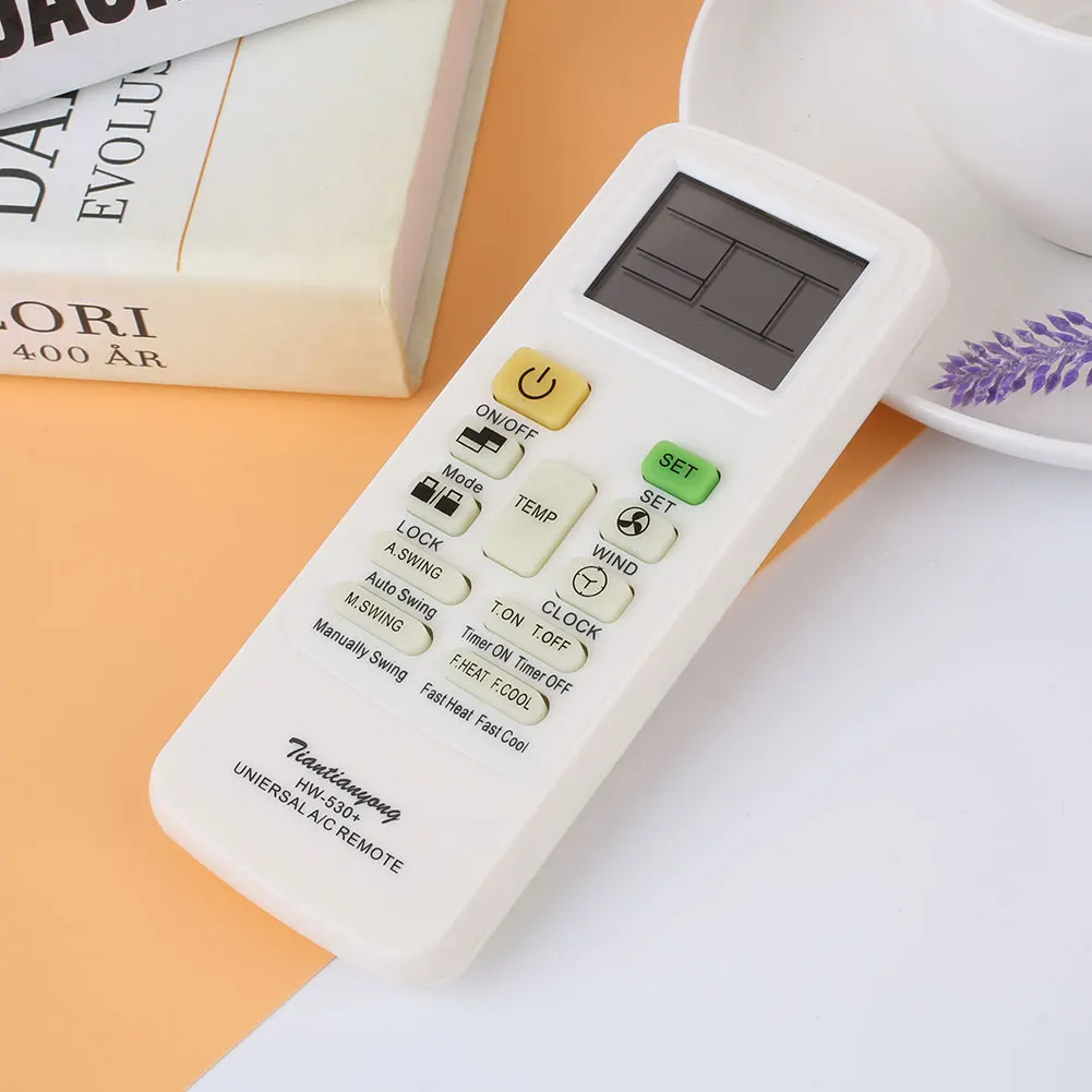 

2019 Drop Shpping Air Conditioner Parts Universal Remote Control LCD HW-530+ for Home &Amp; Living