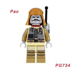 Один продажи воин шлем ПАО с черный бластер строительные блоки Pg734 Star Wars 75156 Krennic'S имперский шаттл кирпич