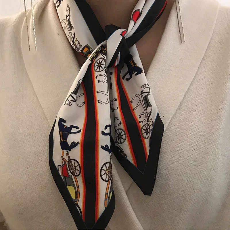Yishine, 11x85 см, 5 цветов, женский остроугольный шарф, карета, с буквенным принтом, длинные обертывания, шарфы, шаль, платок, сумка, декор