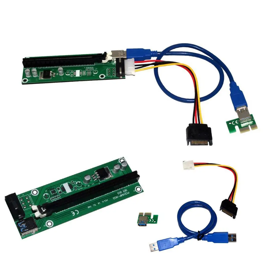 USB 3 0 PCI E Express 1x к 16x адаптер расширителя для переходных карт 15 с любыми