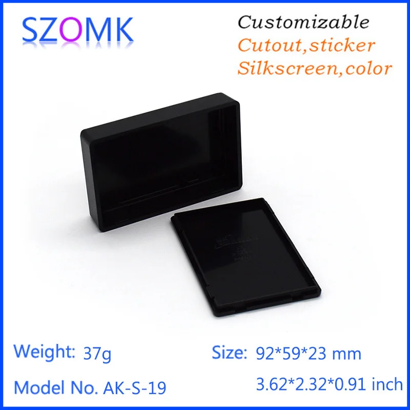 plastic enclosure for electronics control box szomk diy enclosure junction box plastic housing small abs instrument enclosure distribution box black plastic box enclosure electronics case   (12).jpg