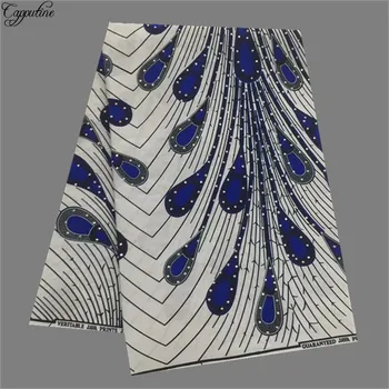 

Most fashion colorful printed wax material African batik wax fabric for clothing WF719(6yards/lot)