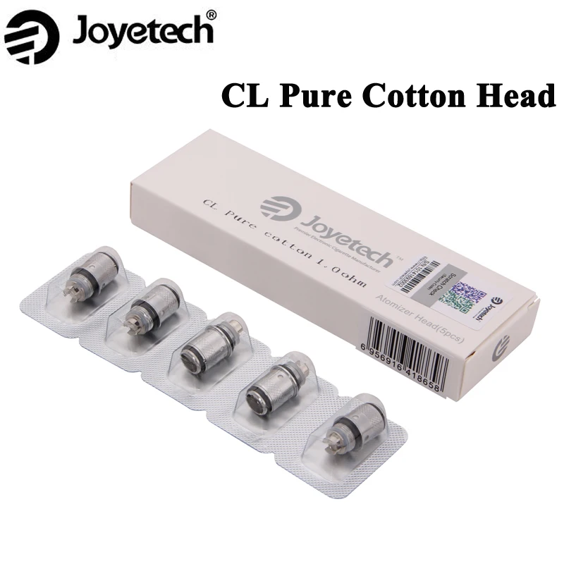 10 шт./лот Joyetech CL чистая хлопковая головка 0.5ohm 1.0ohm катушка для электронной