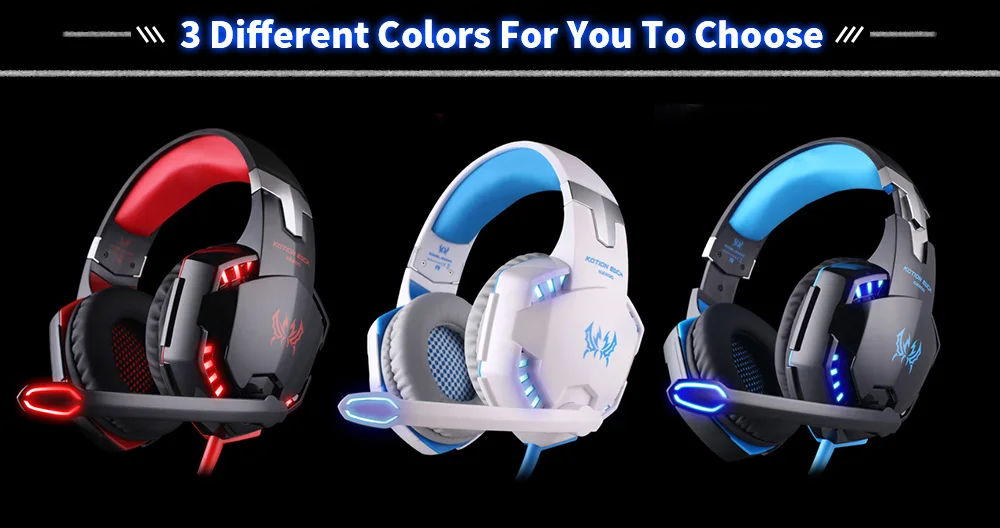 EACH G2000 Gaming Headset Stereo Sound Noise Reduction 2.2m Wired Headphone with Microphone for PC Game