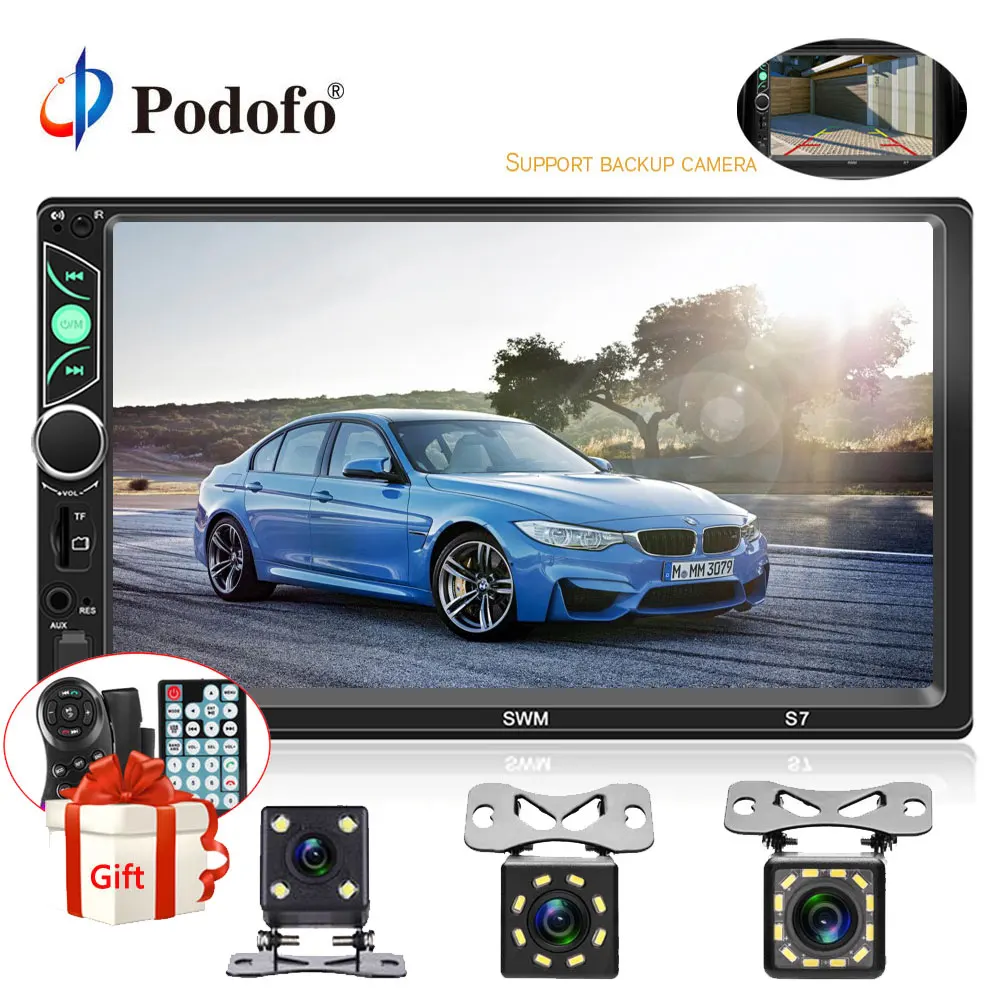 

Podofo 2din Car Radio 7" Touch mirrorlink Auto audio Player for subwoofer MP5 Player Autoradio Bluetooth 2 Din Multimedia Player