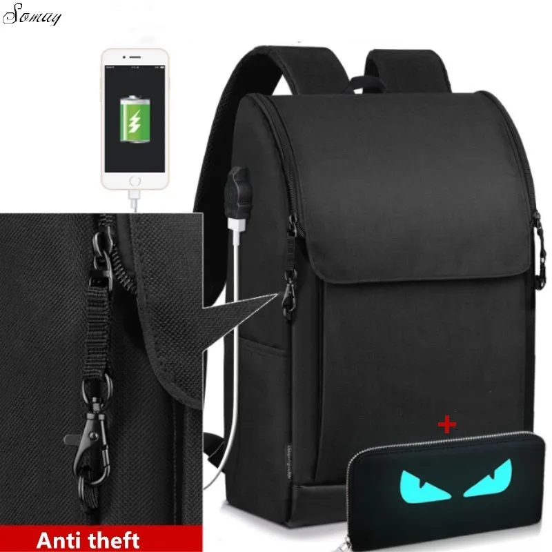 New Multifunction USB charging Men 17inch Laptop Backpacks For Teenager Fashion Male Mochila Leisure Travel backpack