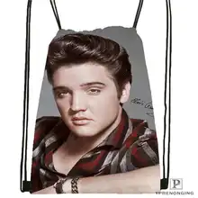 Индивидуальная походная сумка на шнурке elvis-presley, милый рюкзак для детей(черная спинка) 31x40 см#2018611-1(8