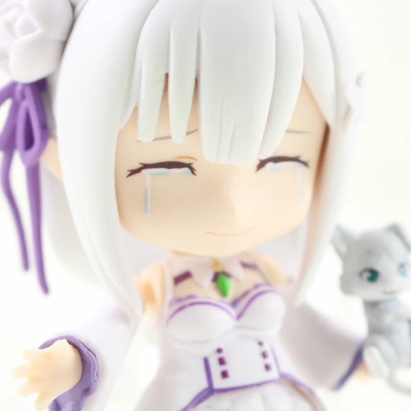 spesifikasi 10 Cm Q Versi Anime Re hidup Di Dunia Yang Berbeda dari Nol Nendoroid 751 # Gambar Emilia PVC Action Figure Koleksi Model Mainan