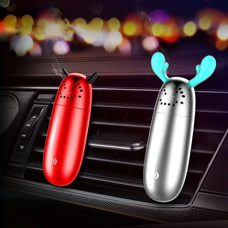 

Cartoon Devil aromatherapy Alloy Car Air Freshener Natural Perfume Fragrance Air Outlet Aromatherapy Solid Perfume Diffuser