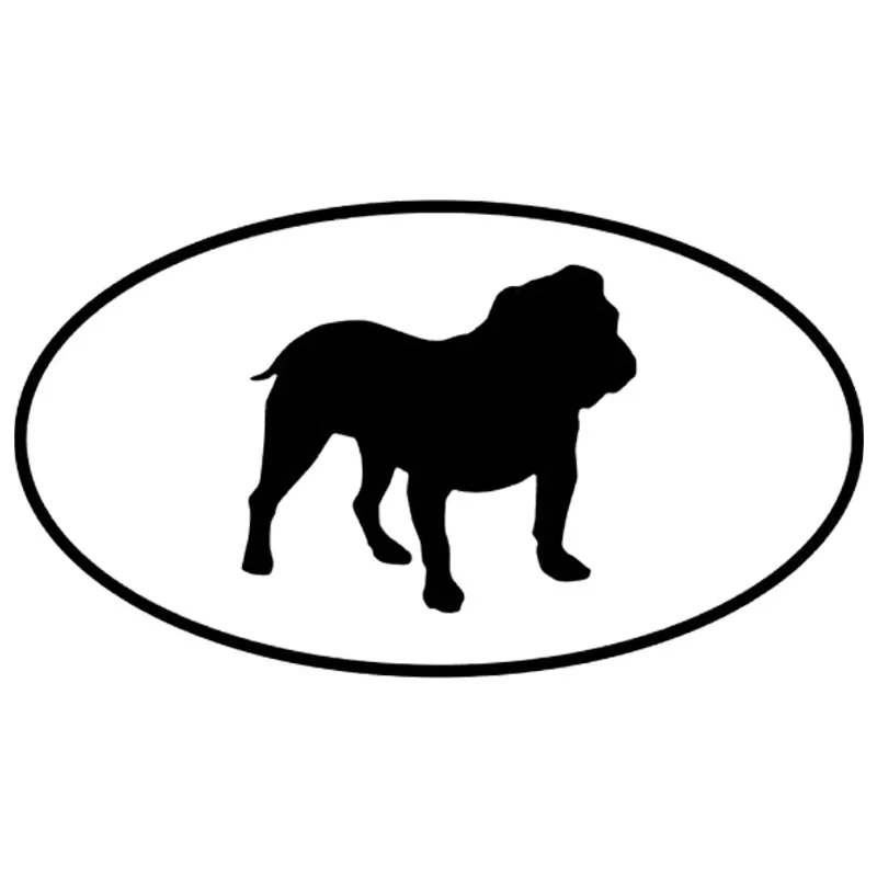 15.2*8.4CM English Bulldog Car Stickers Personality Vinyl Decal Car Styling Truck Decoration