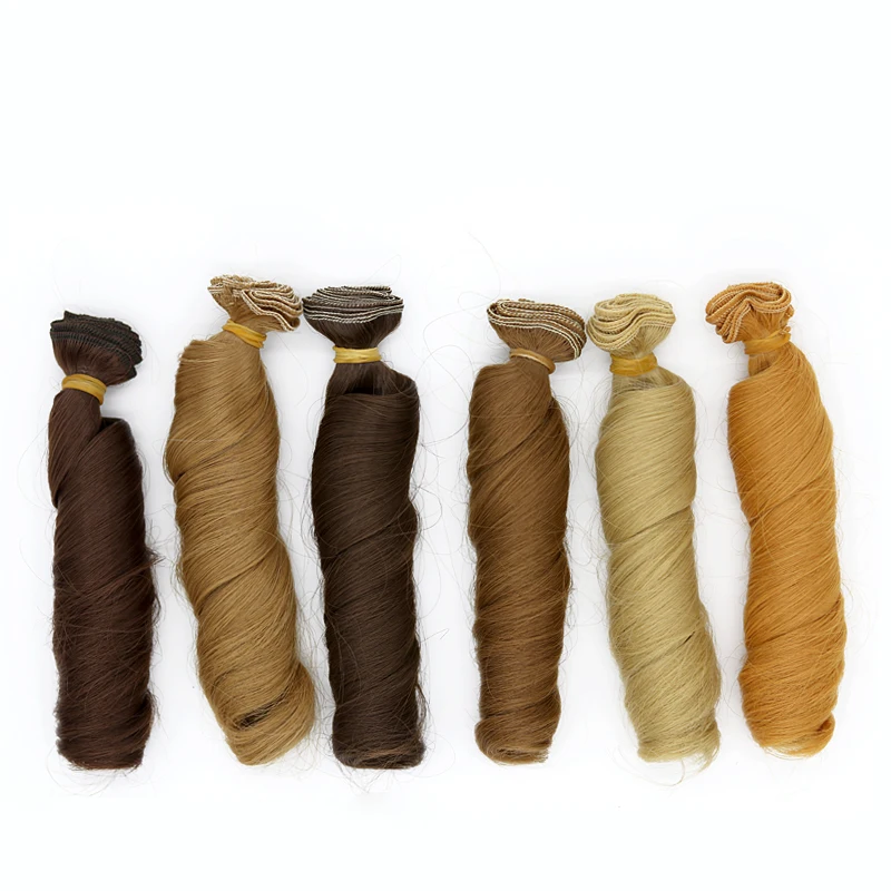 1piece 15*100CM Curly bjd wig doll hair For 1/3 1/4 1/6 1/12 doll accessories,plush doll accessories,doll wigs,toy wigs,mohair wig
