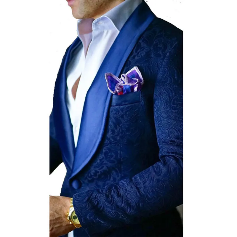 Custom Men's Suits Style white Groomsmen Shawl Lapel Groom Tuxedos Men Suits Wedding Best Man Blazer 2 Pieces(Jacket+Pants - Цвет: Picture Style 4