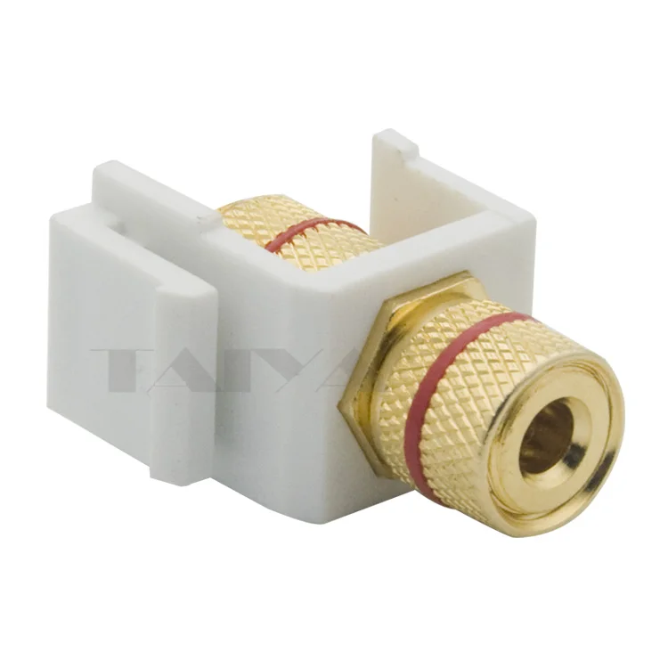 

Keystone Banana Speaker banana connector with golden red color