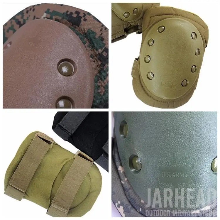 4 шт./компл., специальная тактическая Защитная защита шестерни налокотники наколенники камуфляжная форма открытый, грязевой цвет