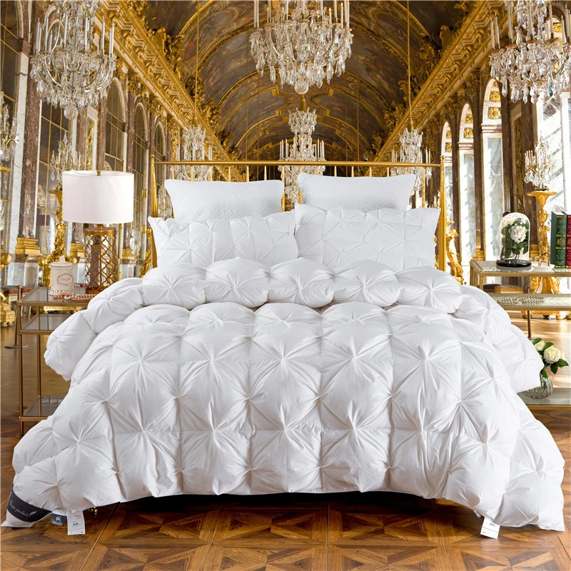 

goose down winter quilt comforter blanket duvet filling cotton cover twin single queen supper king size Luxury Winter Comforter