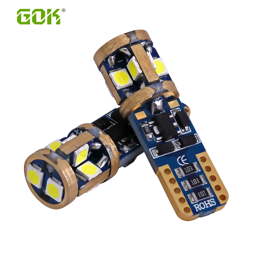 4 шт. Новый W5W T10 светодиодный Canbus без Ошибок t10 10SMD 3030 6000K белый интерьер