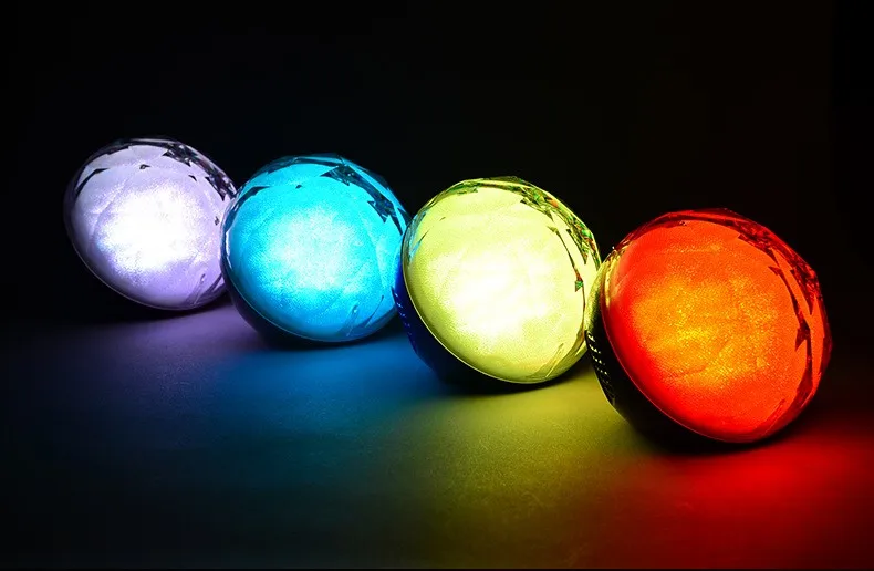 Multi-Цвет мяч Беспроводной Bluetooth Динамик с светодиодный свет магический кристалл Динамик с дистанционным Управление Поддержка TF карты FM
