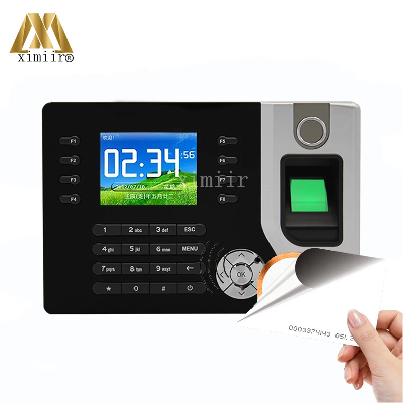 

TCP/IP RFID Card Biometric Fingerprint Time Clock Recorder Attendance Employee Electronic Punch Reader Machine Realand A-C071