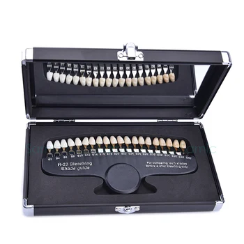

Teeth Whitening Accelerator R20 Professional Dental Teeth Shade Guide 20 Shades with Mirror