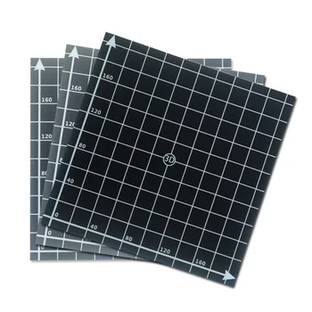 

3D Printer Heat Hot Bed Sticker Coordinate Printed Hot Bed Surface Sticker Black for 3D Printer Parts EM88
