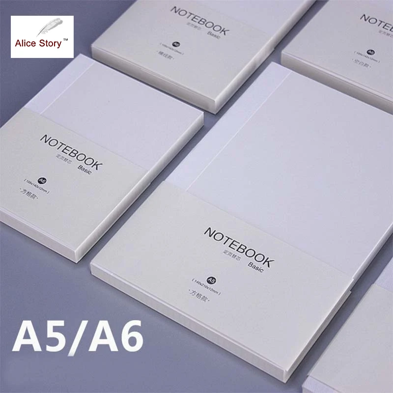 

Fixed Page Diary Hobo Notebook Refill Insert Replacement A5 A6 Inner Page Journal Notebook Personal Organizer Planner