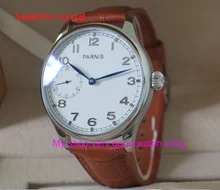 44mm Sapphire Crystal PARNIS M222S /ST3600 17 jewels gooseneck hand Wind mechanical watches High quality men’s watch RNM22