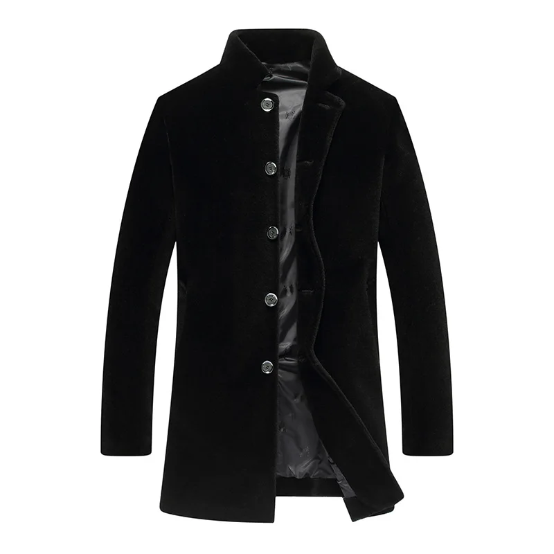 

Real Fur Coat Men Sheep Shearing 100% Wool Jacket Plus Size Autumn Winter Leather Jacket Men Jaqueta De Couro 25-18005 YY501