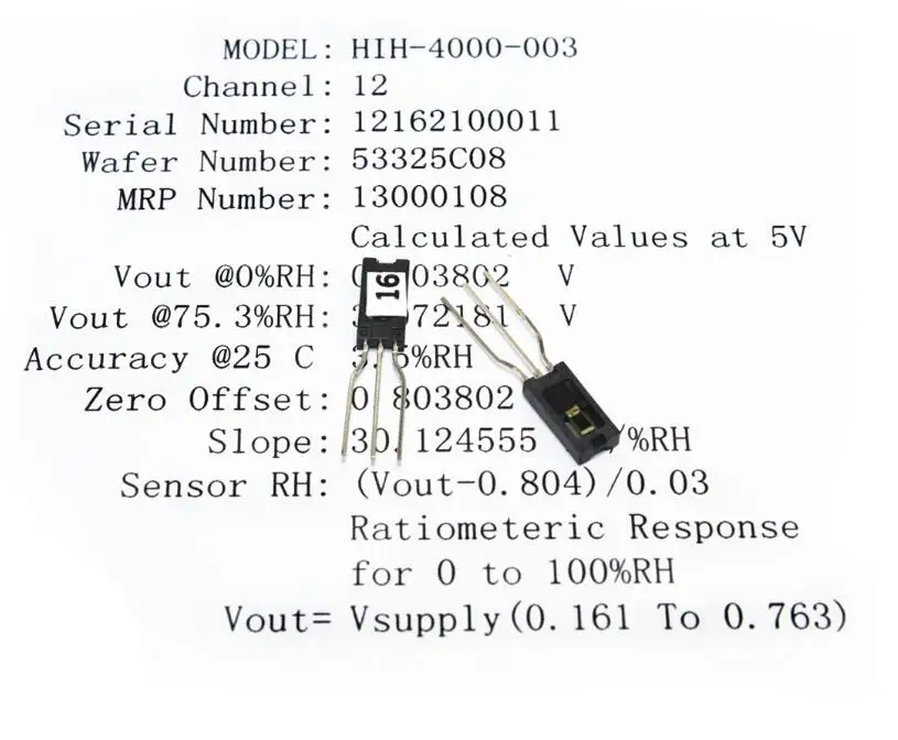 Датчик влажности HIH-4000-003 SIP-3