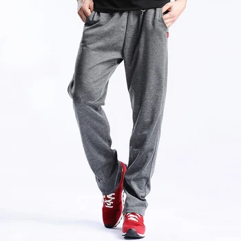 

Droppshiping New Men Joggers Sweatpants Workout Full Length Casual Pants Solid Drawstring Trousers Plus Size dg88