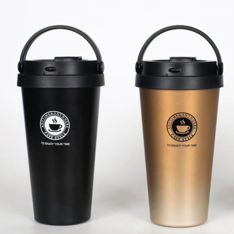 

500ml Coffee Mug Double Wall Vacuum Flasks Thermos Bottle With Lid Portable Stainless Steel Drink Bottle Business Thermocup
