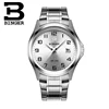 Full Stainless Clock Switzerland Luxury Men's watch BINGER brand Quartz Waterproof Complete Calendar Male Wristwatches B3052A7 ► Photo 3/6