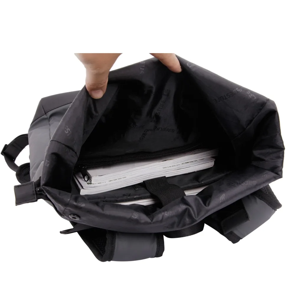BESTLIFE casuales de los hombres mochilas de cuero de PU Flip Mochila Escolar de Moda hombre urbano impermeable bolsas de viaje Mochila BESTLIFE casuales de los hombres mochilas de cuero de PU Flip Mochila Escolar de Moda hombre urbano impermeable bolsas de viaje Mochila