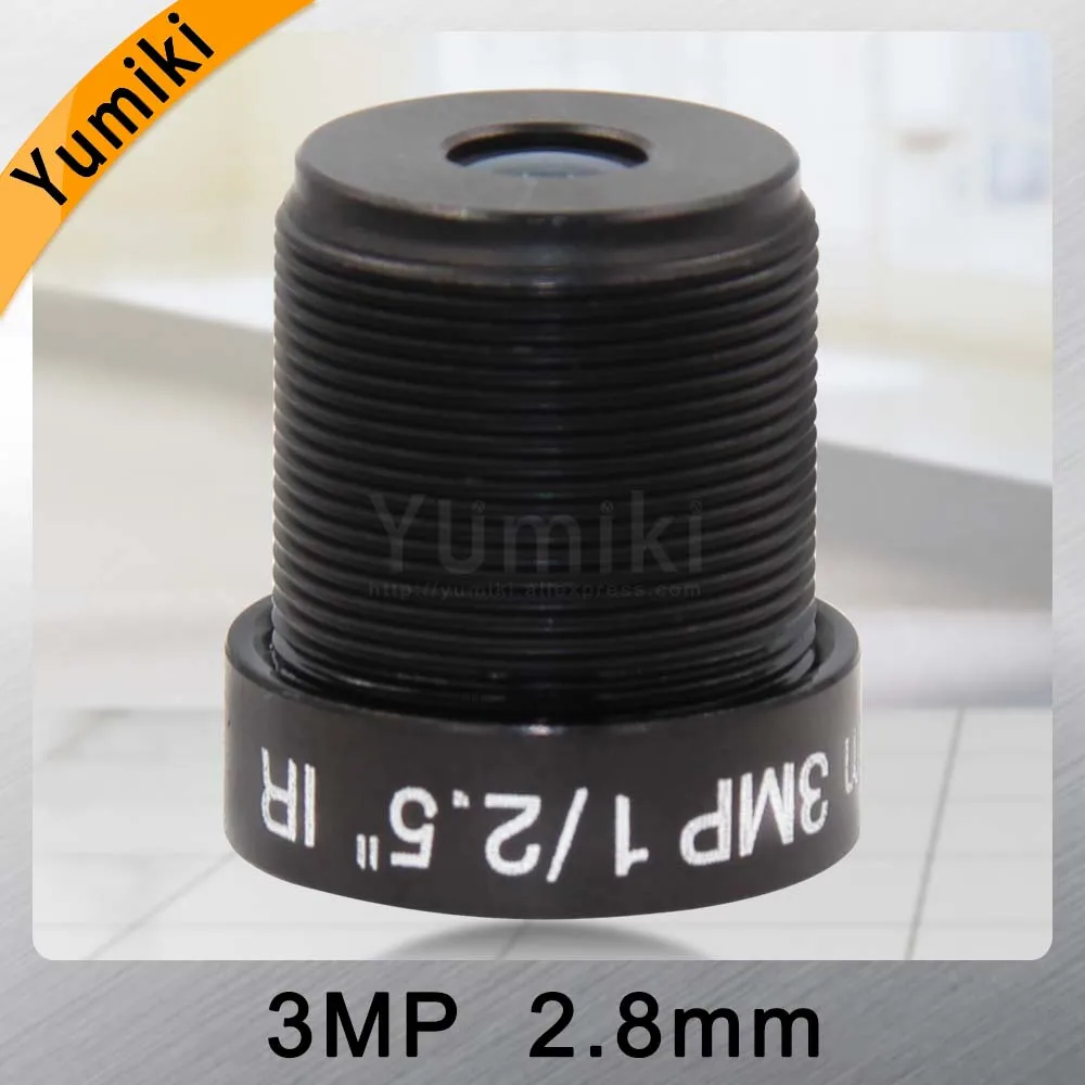  Yumiki 3.0Megpixel M12 MTV 2.8mm 3MP HD CCTV Camera Lens IR HD Security Camera Lens Fixed Iris - 32959466167