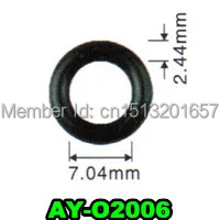 200pieces wholesale . o rings ID7.04*2.44mmCS fuel injector repair kit for AY-O2006 | Автомобили и мотоциклы