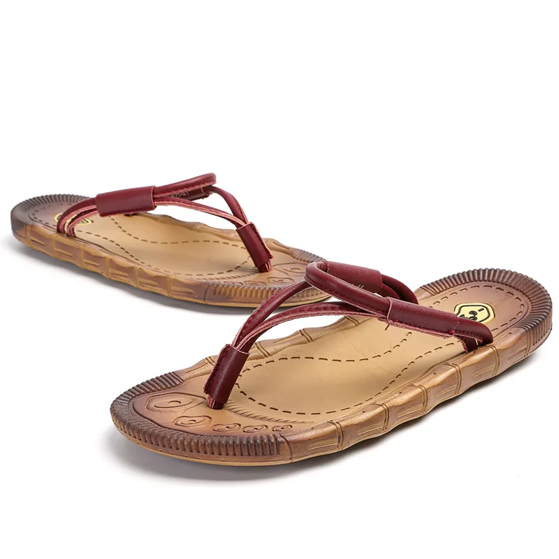 Men Summer Flip Flop Shoes Sandals High Quality Outdoor Beach Flip Flops Men Fashion Home Non-slip Breathable Slippers