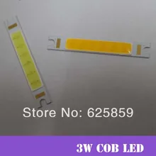 5 шт. 3W COB светодиодный светильник лампа 6 V-7 V светодиодный чип 480mA холодный белый 6500k для DIY 48X8MM