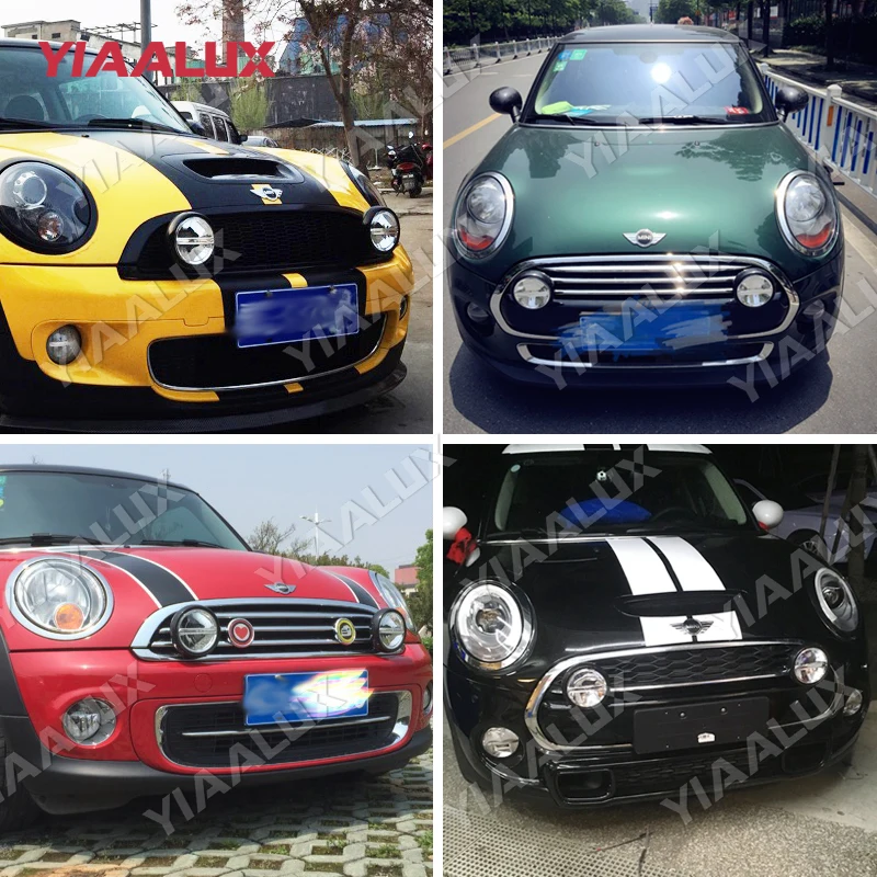 Черный светодиодный фонарь для MINI Cooper, светодиодный фонарь переднего бампера-YIAALUX