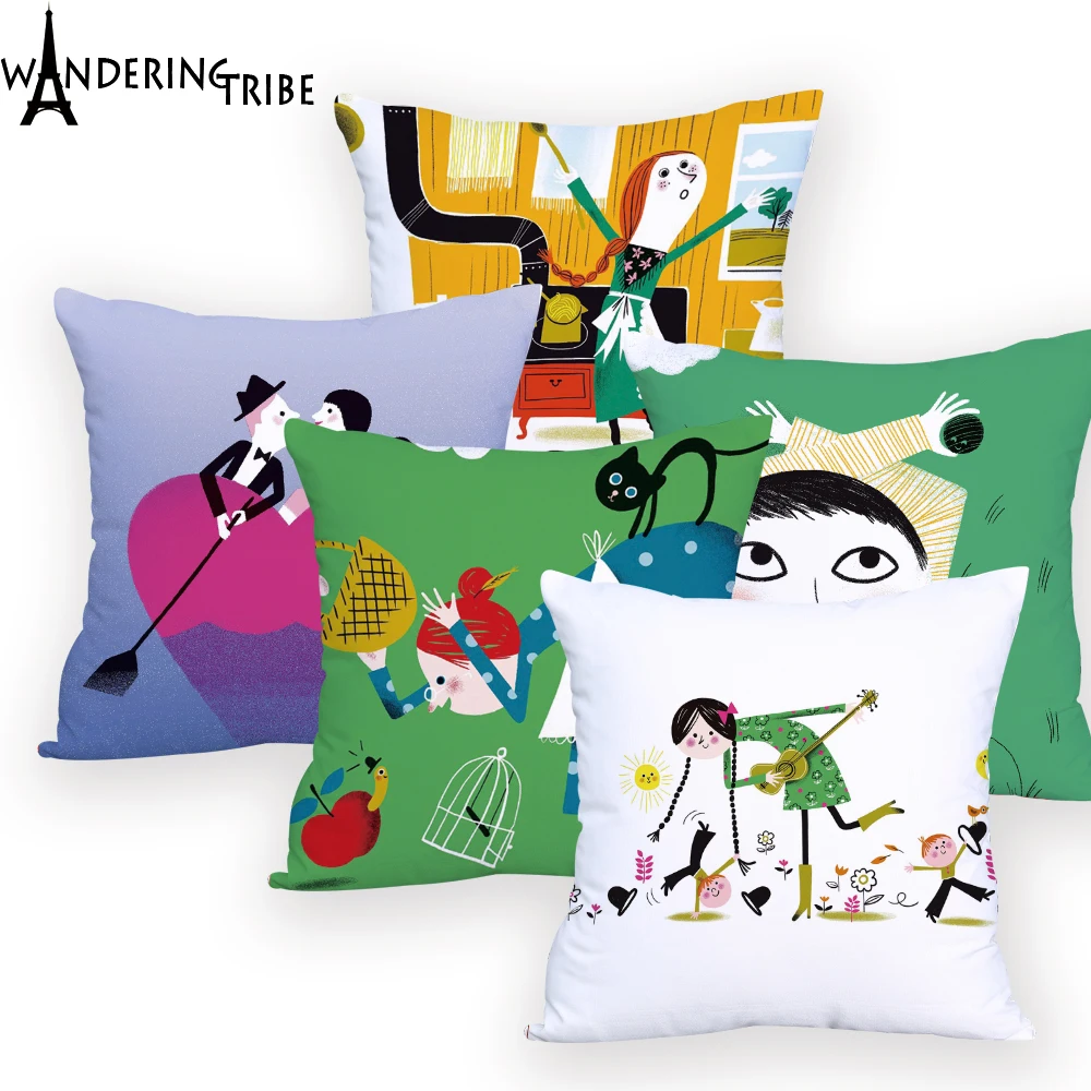 الشمال كيس وسادة Decorativos ل مكتب الترويجية وسائد ورقة الكرتون حرف أريكة كرسي الزخرفية الصناعية الشمال كيس وسادة Decorativos ل مكتب الترويجية وسائد ورقة الكرتون حرف أريكة كرسي الزخرفية الصناعية