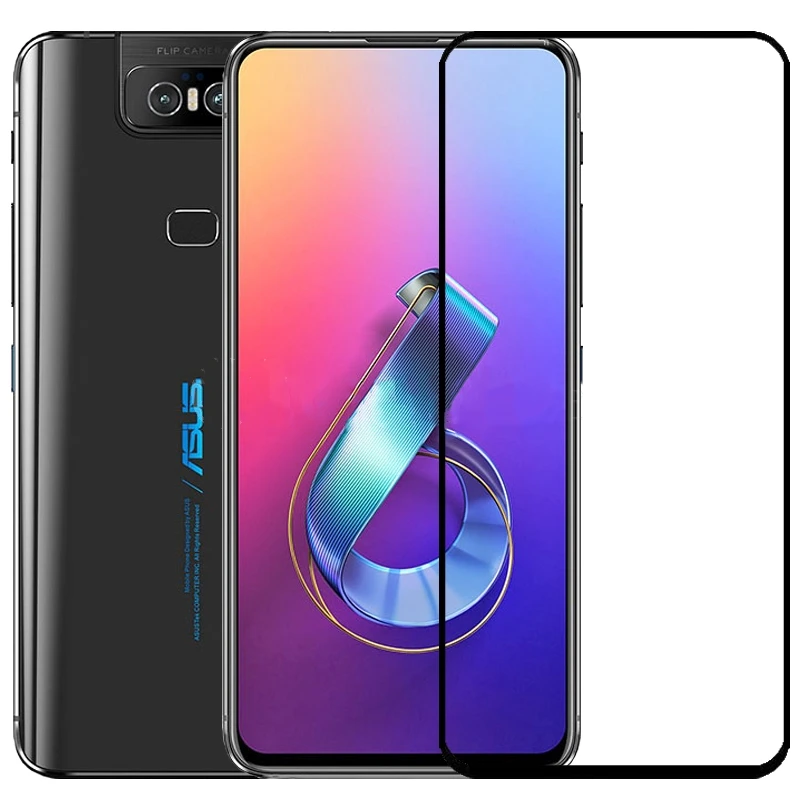 Защитное стекло для Asus Zenfone 6 ZS630KL закаленное с полным покрытием 6Z 2019