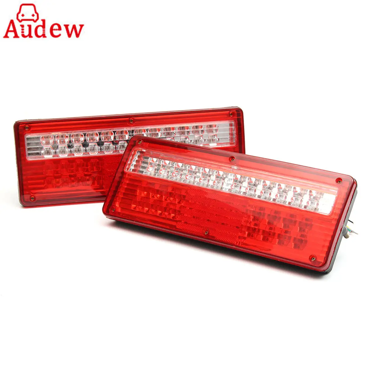 

2Pcs Car 6 Function Tail reverse Light Turn Lamp brake Stop Light 24V LED Lorry Trailer Truck Caravan Tail Rear Light Lamp